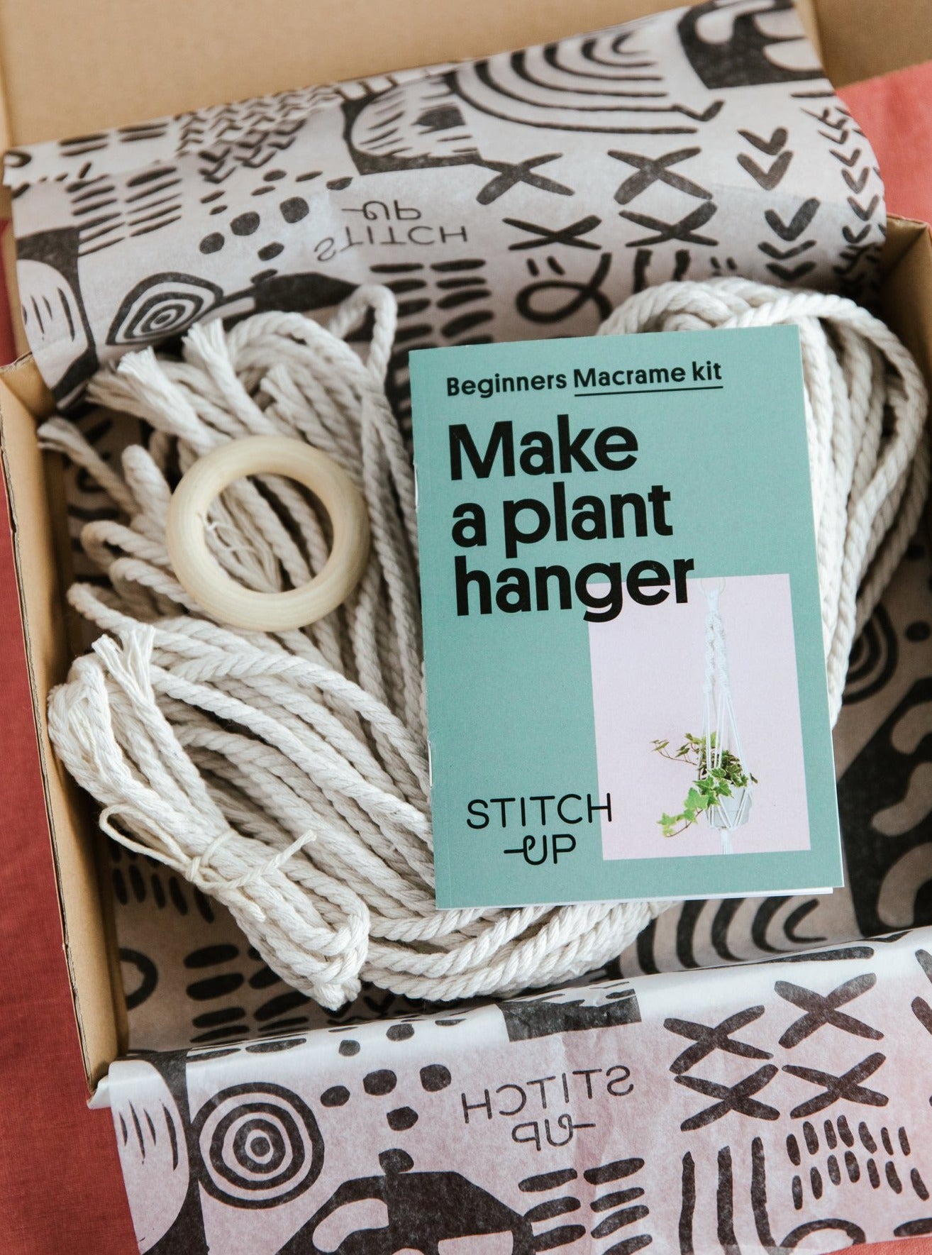 Stitch-Up Macrame Plant Hanger Kit